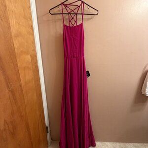 Corset Tie-Back Dres